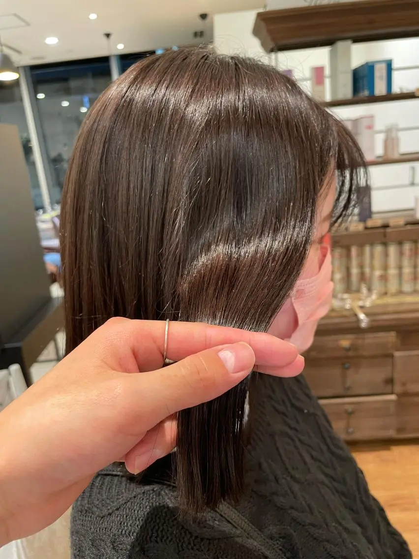 ロング 縮毛矯正 トリートメント 髪質改善/ブリーチ 田代 龍我のヘアスタイル