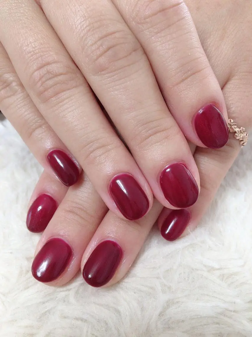 ネイル ワンカラーネイル ハンドネイル Free nail くるる府中のネイルデザイン