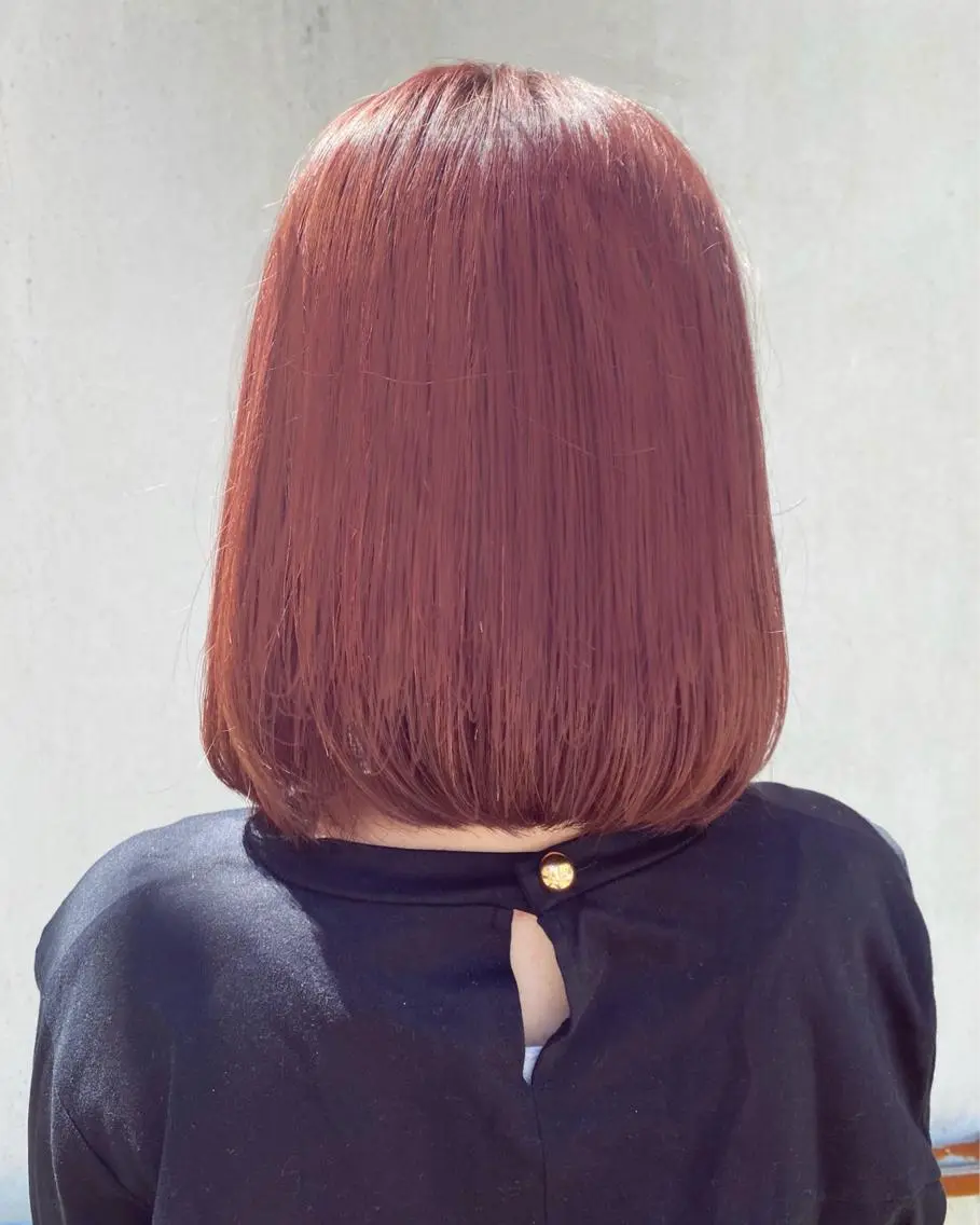 ミディアム カラー ヘアアレンジ ベージュカラー オレンジ ピンクカラー ピンクベージュ シアーピンク enurk店 🍋 M I K U  *のその他イメージ