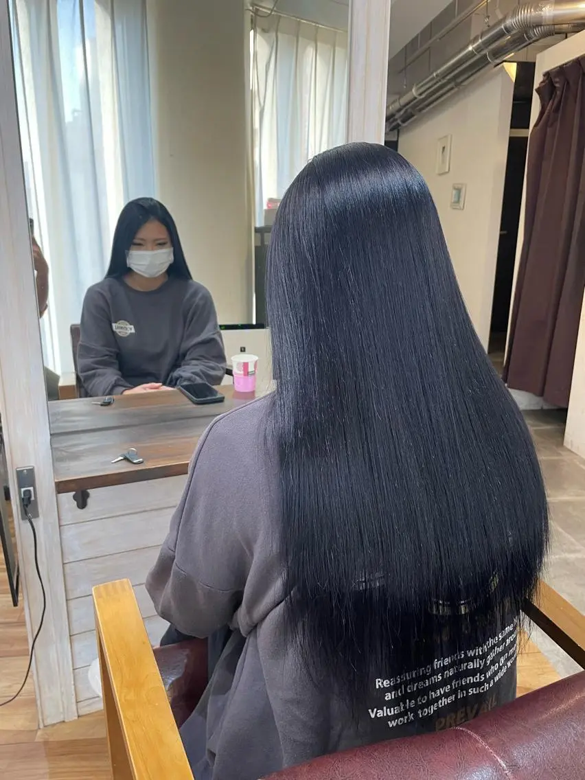ロング 縮毛矯正 トリートメント ALLEN hair 京橋店のヘアスタイル