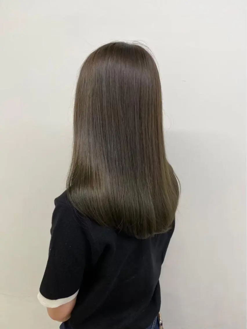 セミロング カラー ヘアアレンジ トリートメント 酸熱トリートメント 🤍韓国ヘア特化 🤍力丸🤍のヘアスタイル