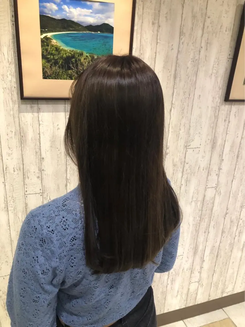 ロング カラー カット ヘアカラー トリートメント 🦋店長🦋 ほんさわ みずきのヘアスタイル