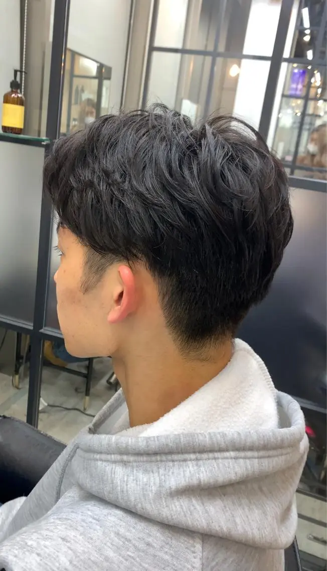 パーマ メンズ カット ヘアカラー パーマ 韓国レイヤー✨ yasuko銀座のヘアスタイル