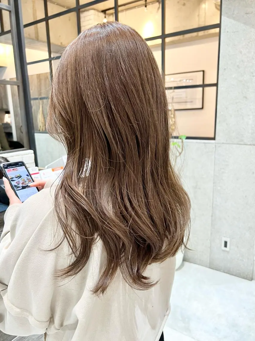 ロング カラー ベージュカラー カット ヘアカラー 🌿ニュアンス/髪質 改善🌿Fukudaのヘアスタイル