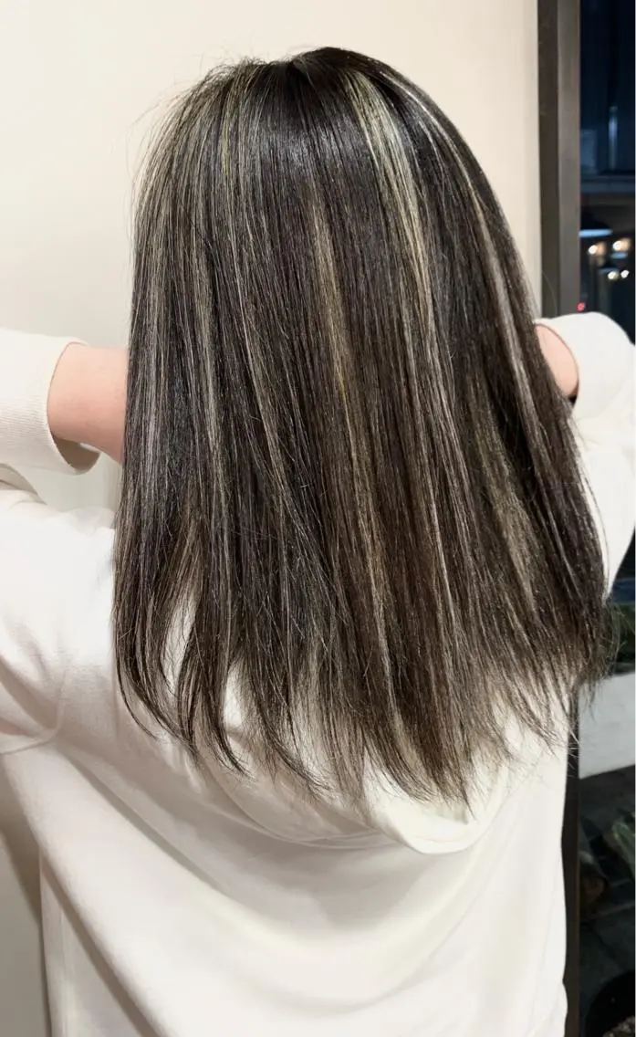 ミディアム カラー ヘアカラー トリートメント 岡崎勇人/レイヤー/ 韓国/ケラチンTRのヘアスタイル