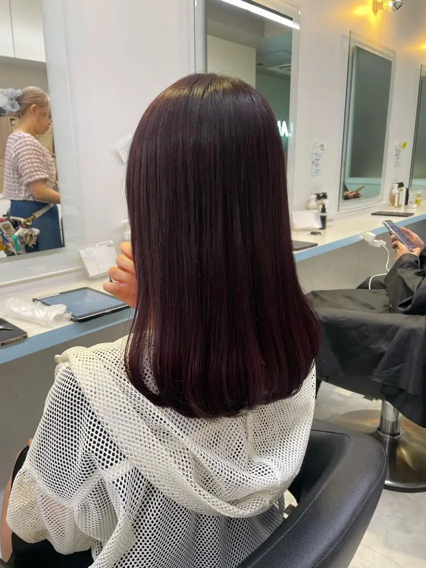 ロング 【美髪矯正/絹髪】 🎀hinano🎀のヘアスタイル