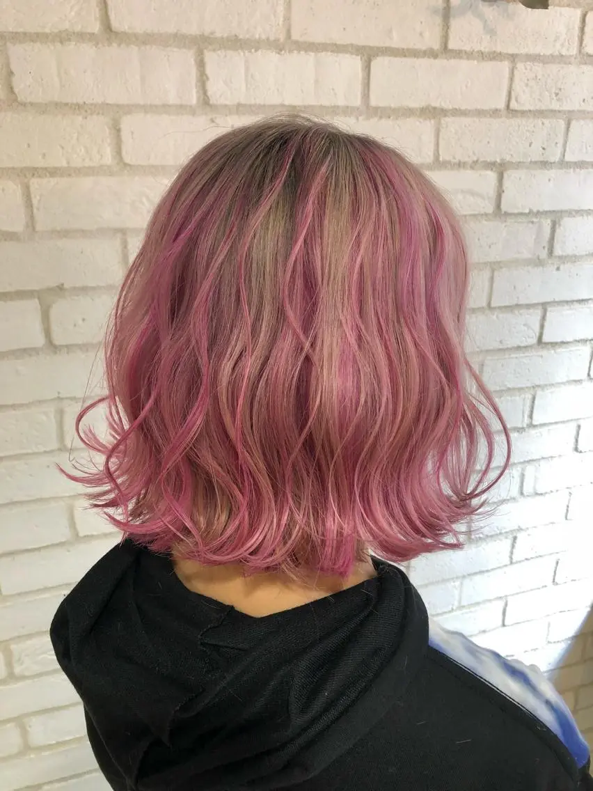 ミディアム カラー パーマ ヘアアレンジ メンズ キッズ ネイル マツエク・マツパ 新宿/髪質改善/ 美髪矯正✨浅江通友のヘアスタイル