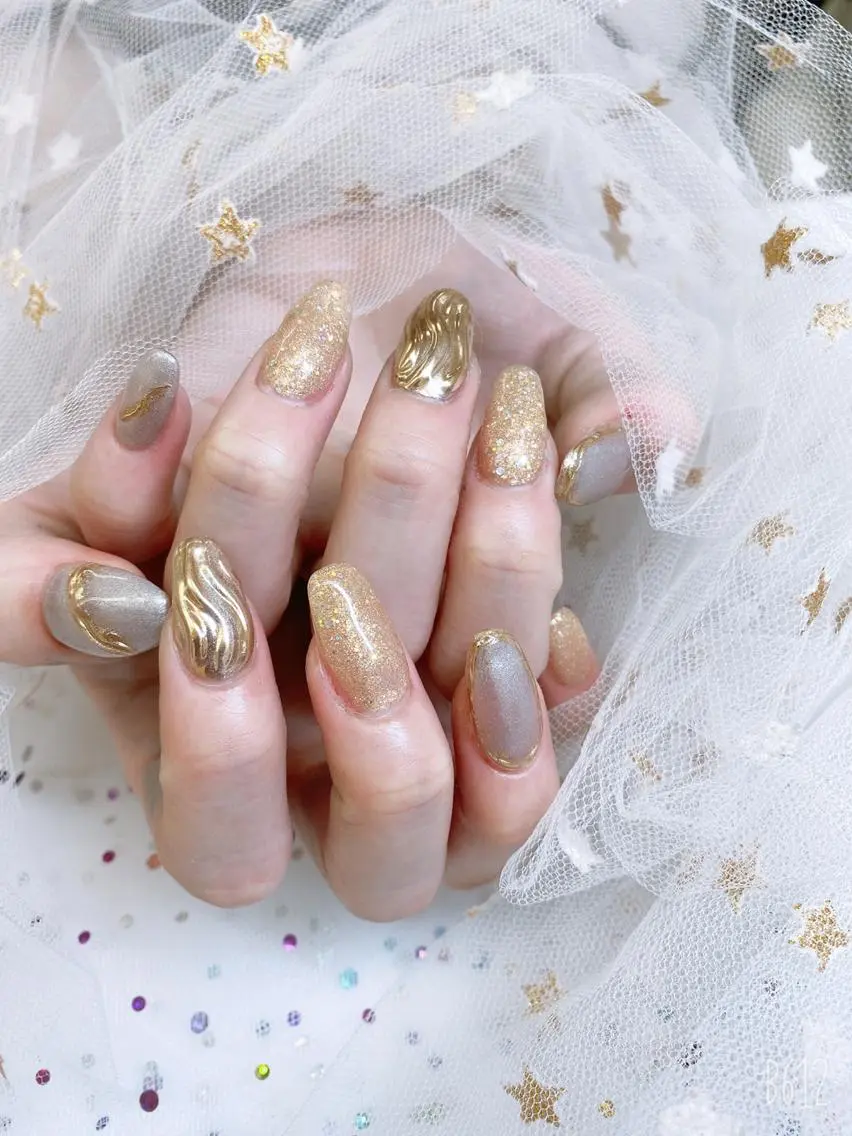 ネイル 🦋ネイルサロン ブラン🌈ゆりのネイルデザイン