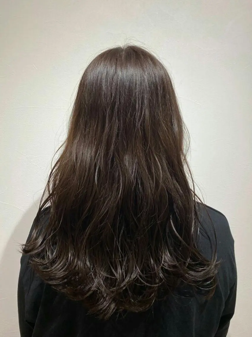 カラー 酸性ストレート/ブリ ーチなしWカラー河本のヘアスタイル