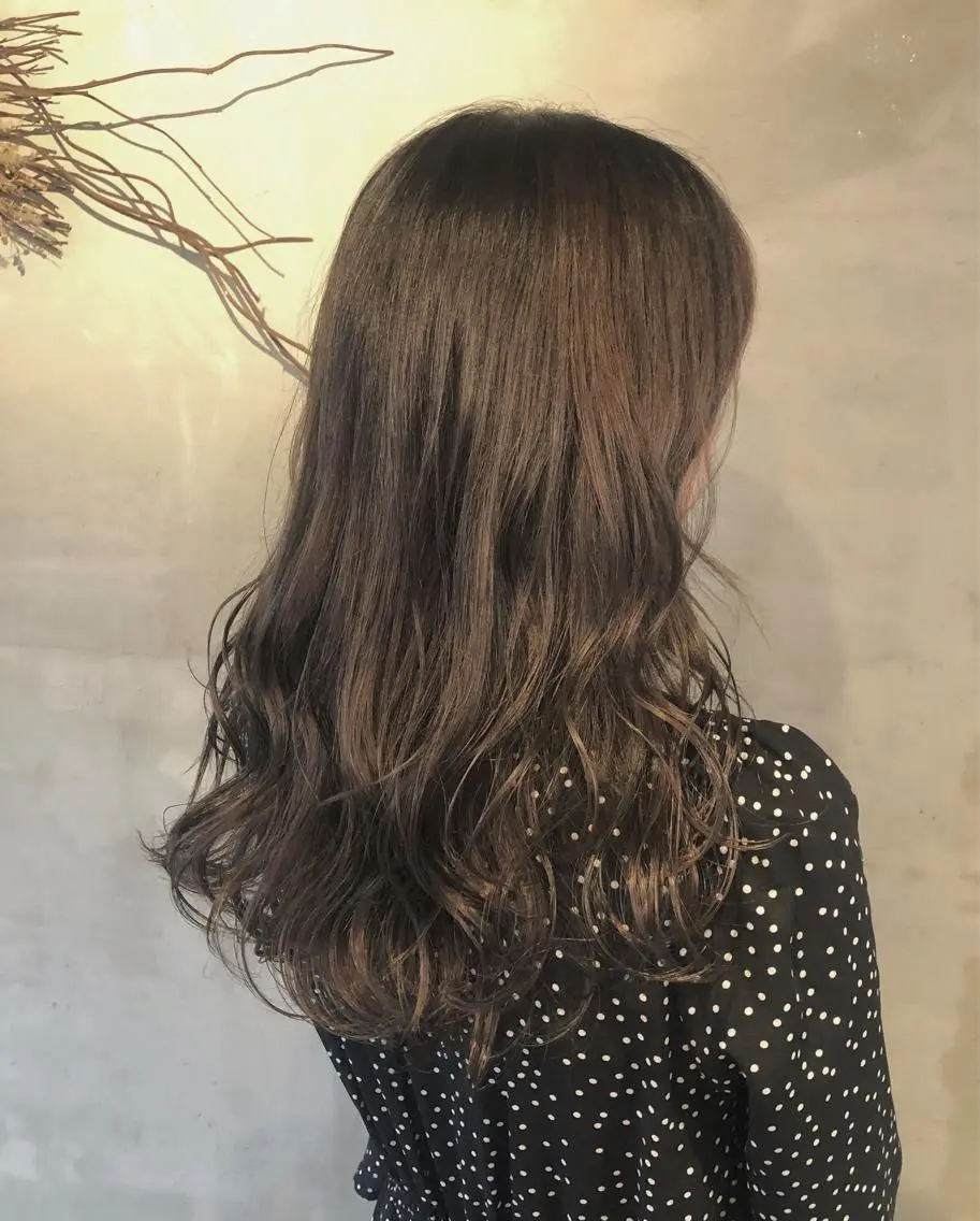ロング カラー ヘアアレンジ アクアカラー アッシュ ハイライトカラー イルミナカラー ハイライト sano sayakaのヘアスタイル