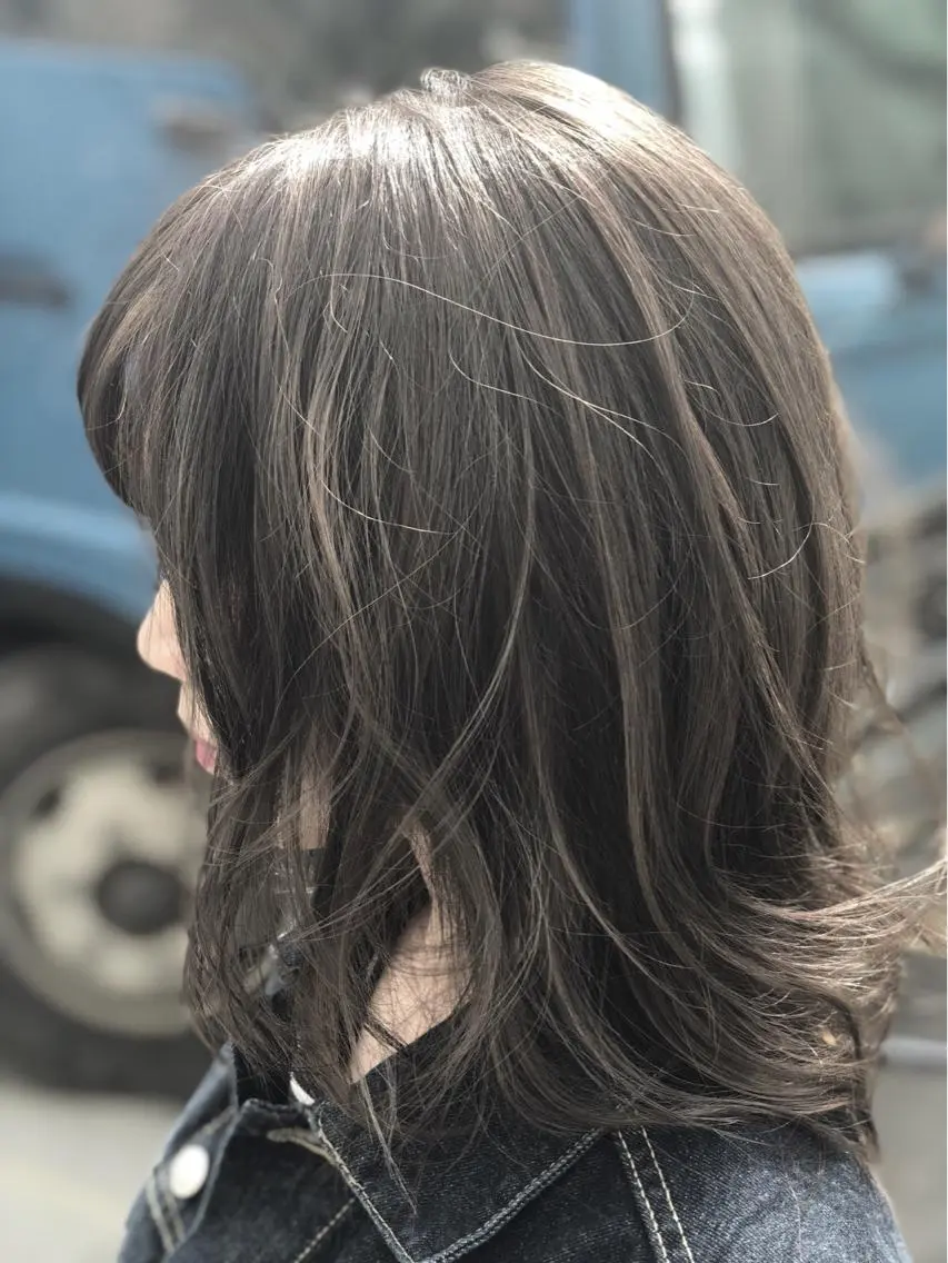 ミディアム YOFAhair芦屋 峰★カラーリストのヘアスタイル