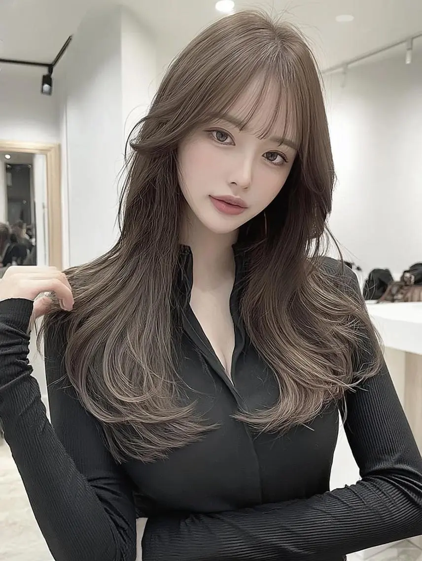 セミロング デート レイヤーカット 似合わせカット カット ヘアカラー トリートメント りきと🌈髪質改善/ 秋髪/艶カラーのヘアスタイル