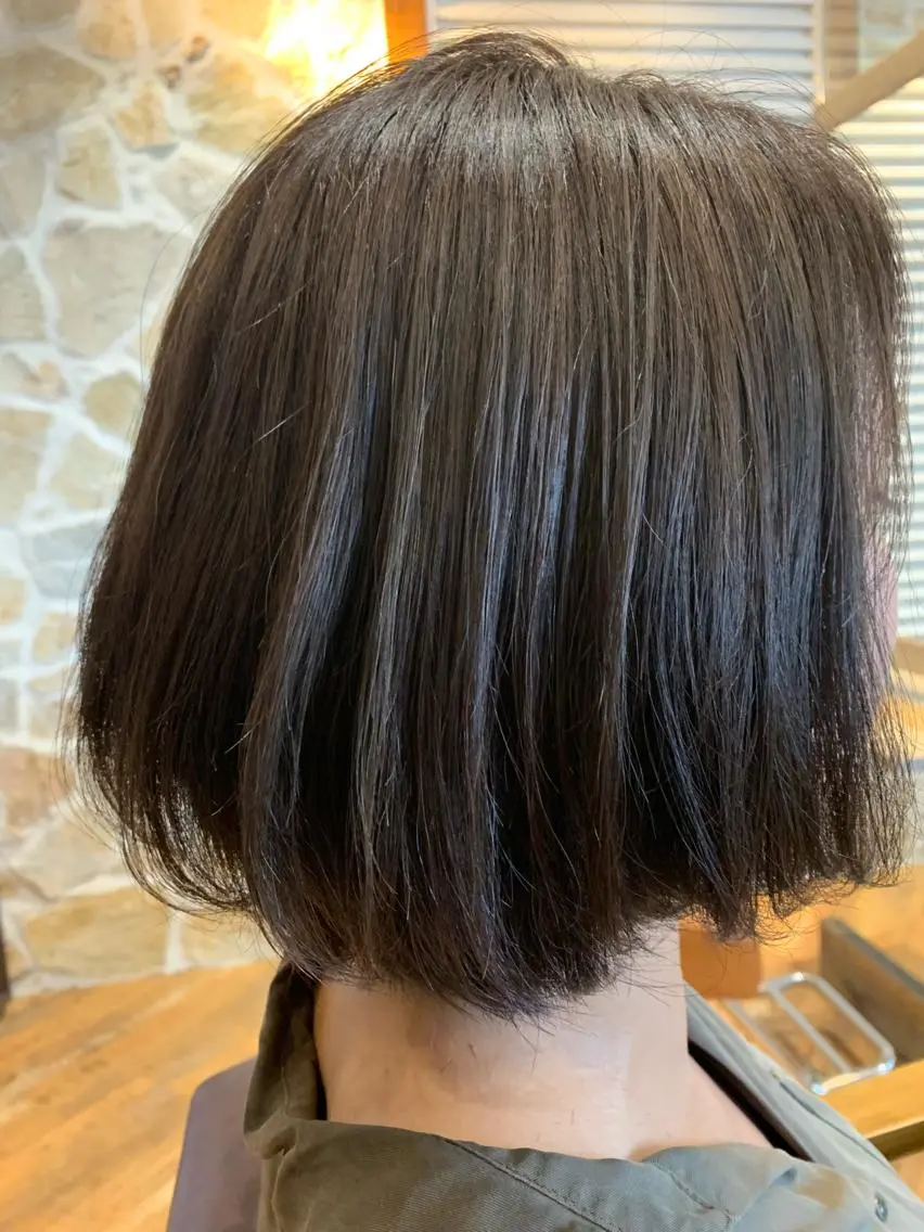 ショート カラー ショートボブ アッシュ アッシュグレー ボブ ショートヘア エクステ KAZUMAのヘアスタイル