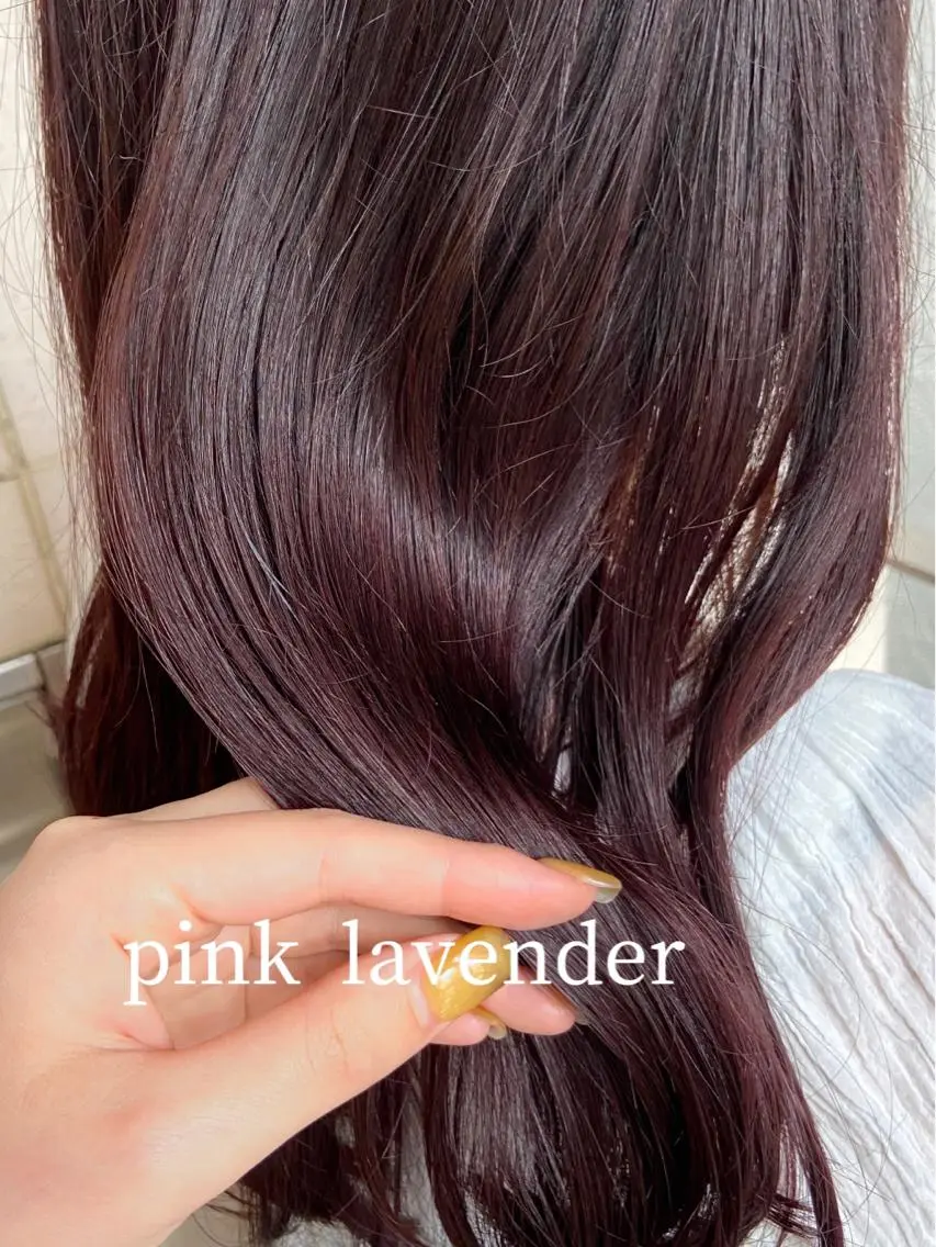 ロング カラー ヘアアレンジ ベージュカラー ピンクカラー Trip大名 AZUのヘアスタイル