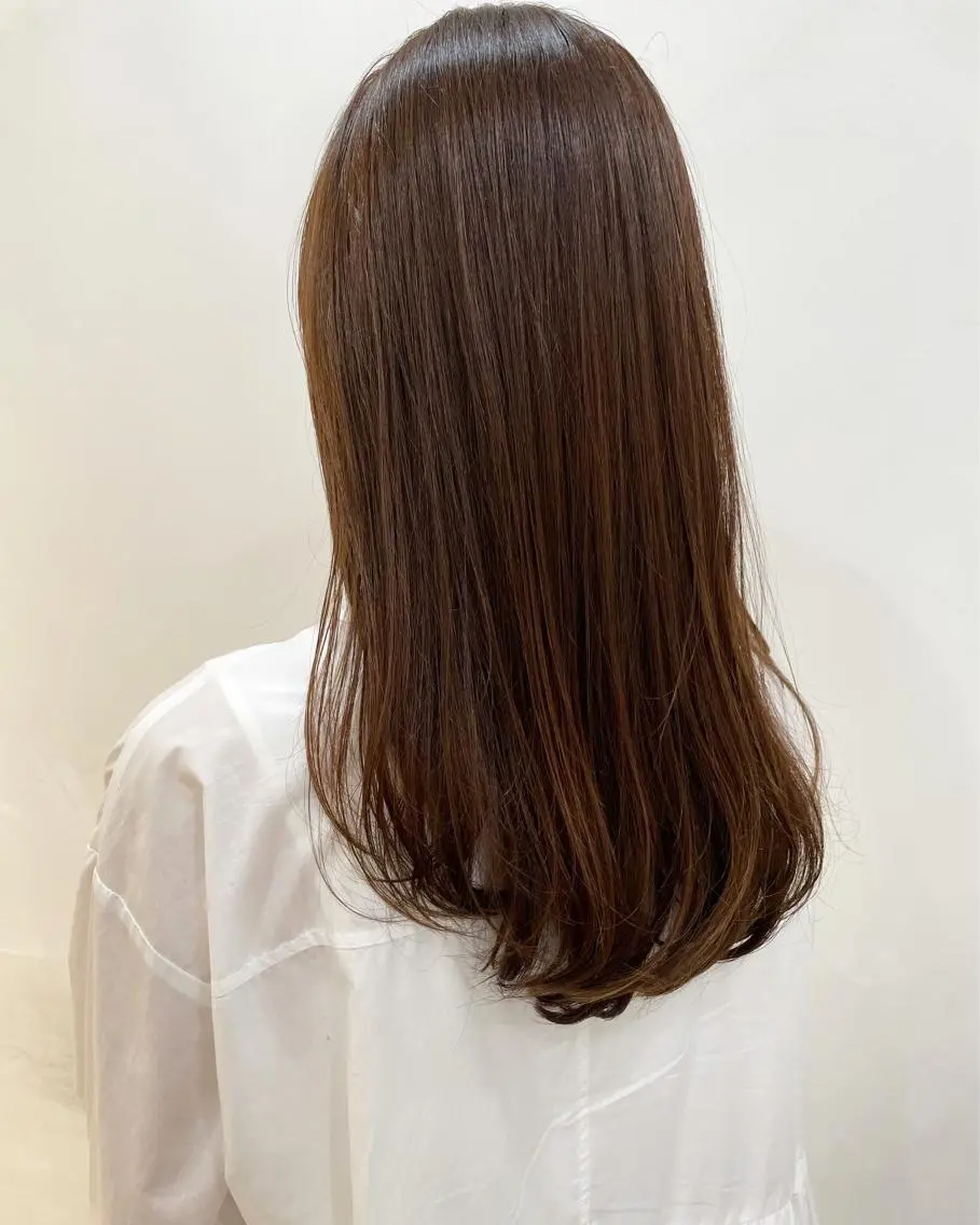 ロング カラー ヘアカラー トリートメント あずまぐち めぐみのヘアスタイル