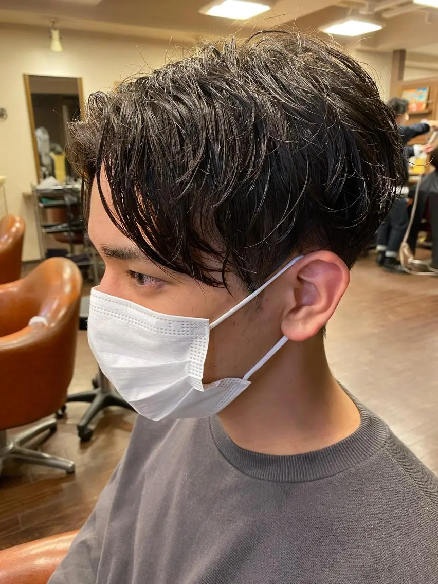 パーマ メンズ カット ヘアカラー パーマ ヘッドスパ liL hair サトウリョウタのヘアスタイル