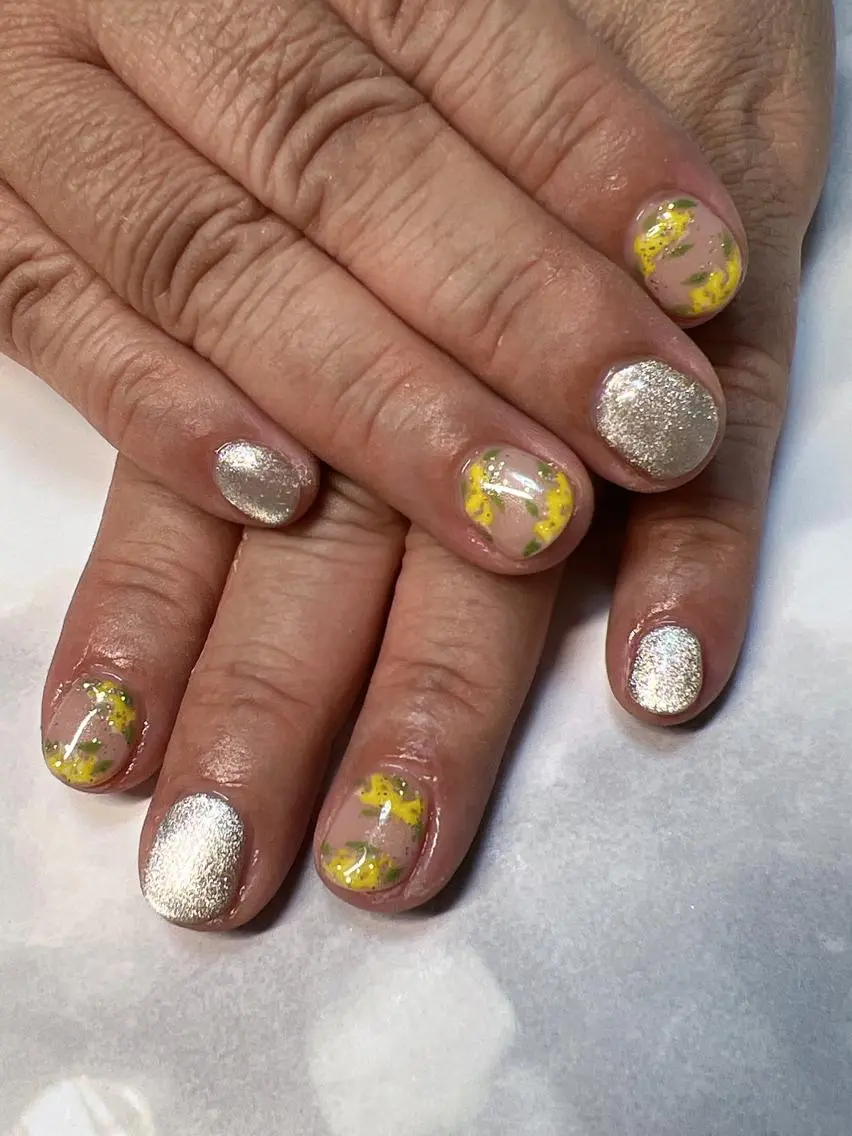 ネイル マグネットネイル 春ネイル coco nailのネイルデザイン