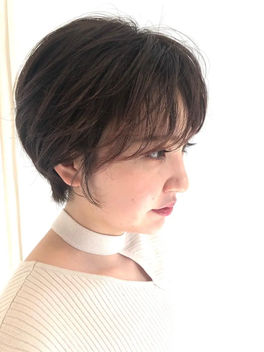 ショート 似合わせカット 迫留由弥のヘアスタイル