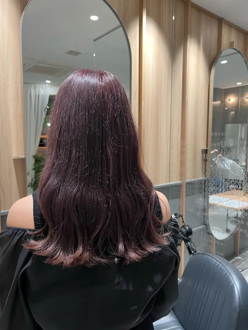 セミロング カラー ブリーチ ブリーチなしカラー 🦄Rena 🦄のヘアスタイル