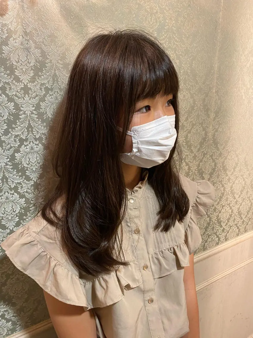 ロング 井上 日菜乃のヘアスタイル