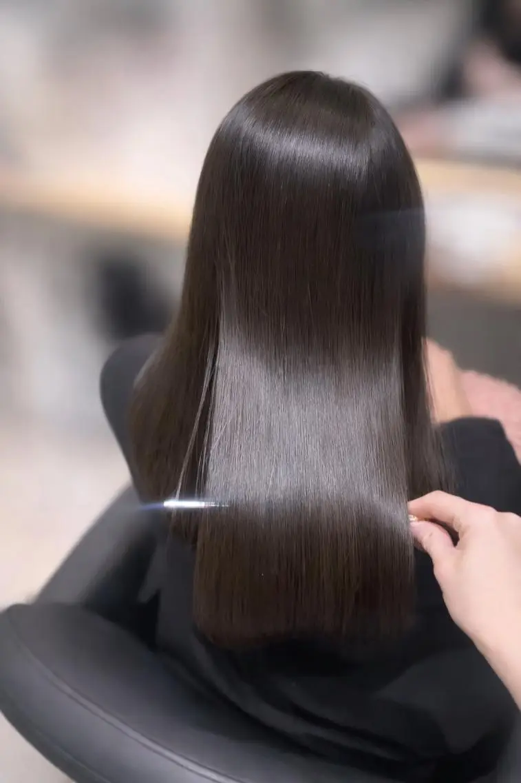ロング パーマ カット 縮毛矯正 トリートメント 柔らかい縮毛矯正/ ボブ/北林のヘアスタイル
