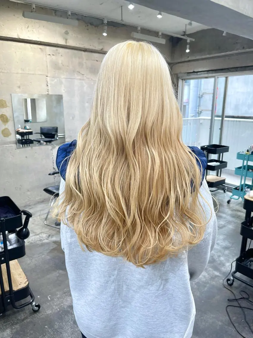 ロング カラー ヘアカラー トリートメント ハッシュカット/ハイ トーン/HIROKIのヘアスタイル