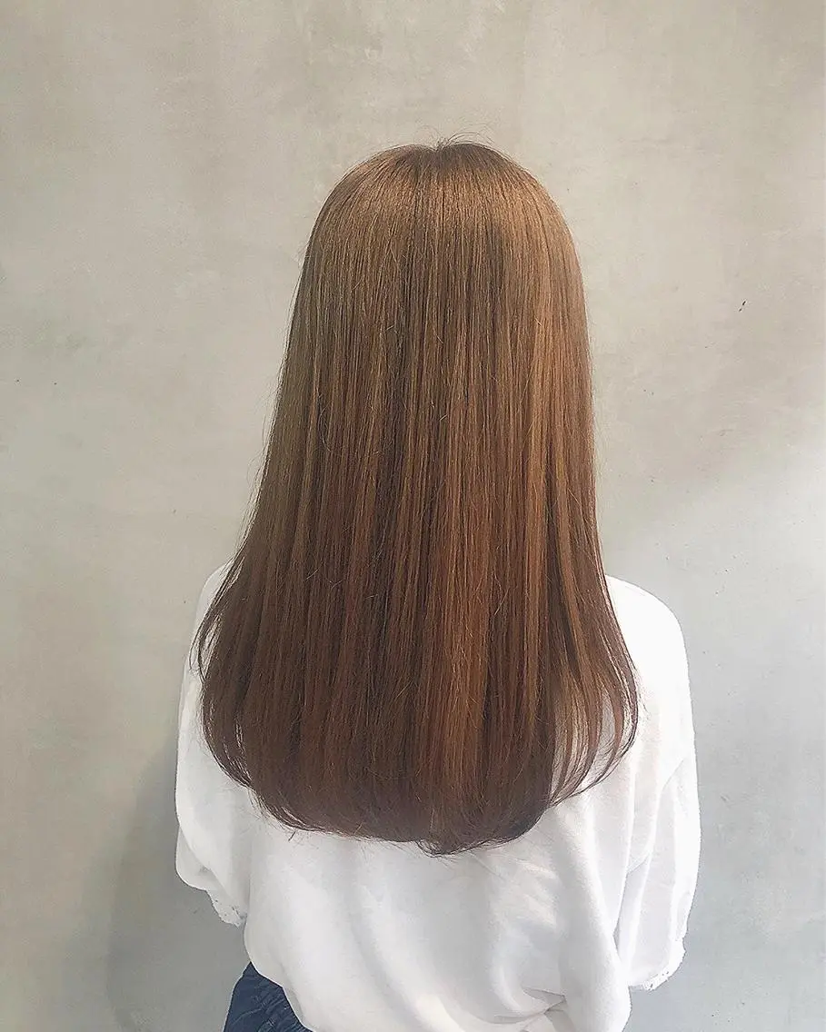 セミロング カラー ヘアアレンジ TOKI /透明感/原宿のヘアスタイル