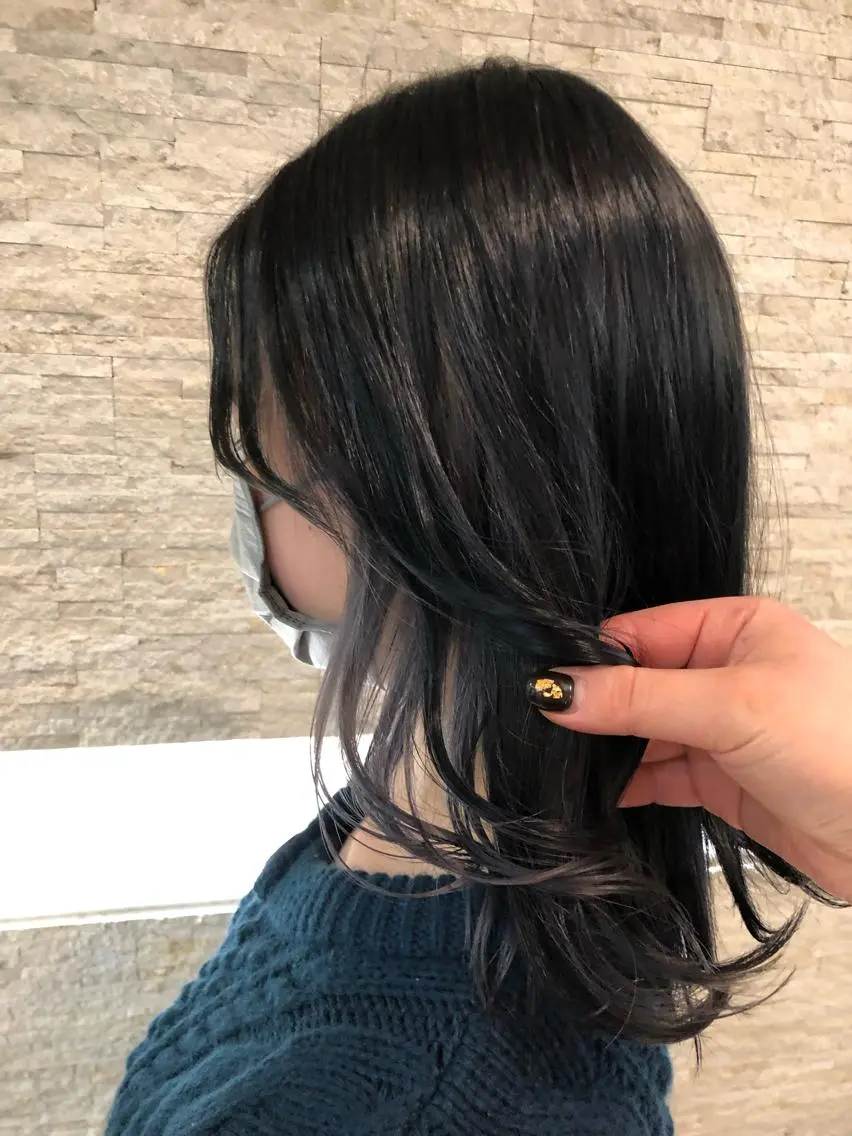 ロング カラー シルバー ヘアカラー トリートメント ヘアセット 韓国/インナーカラー 🍑YUI🍑のヘアスタイル
