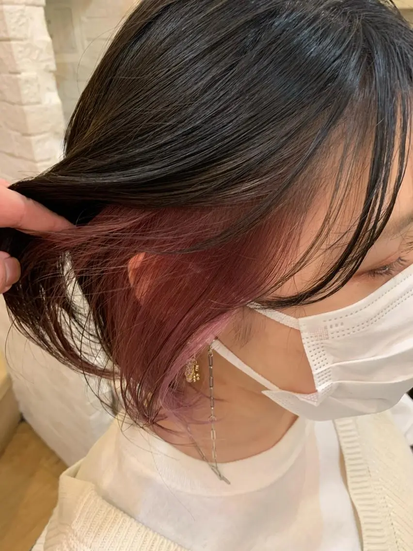 ショート カラー ピンクカラー Real me 鈴木のヘアスタイル