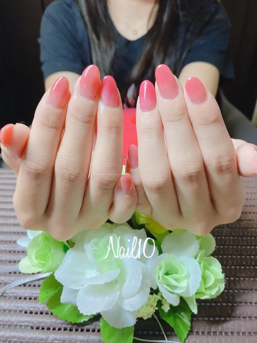 ネイル 長さ出し ラメ(グリッター) ラメグラデーション ハンドネイル Nail10 Kakoのネイルデザイン
