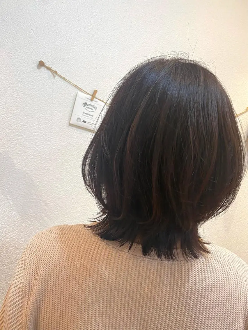 ミディアム ボブレイヤー ボブ レイヤーカット 武田 悠生乃のヘアスタイル
