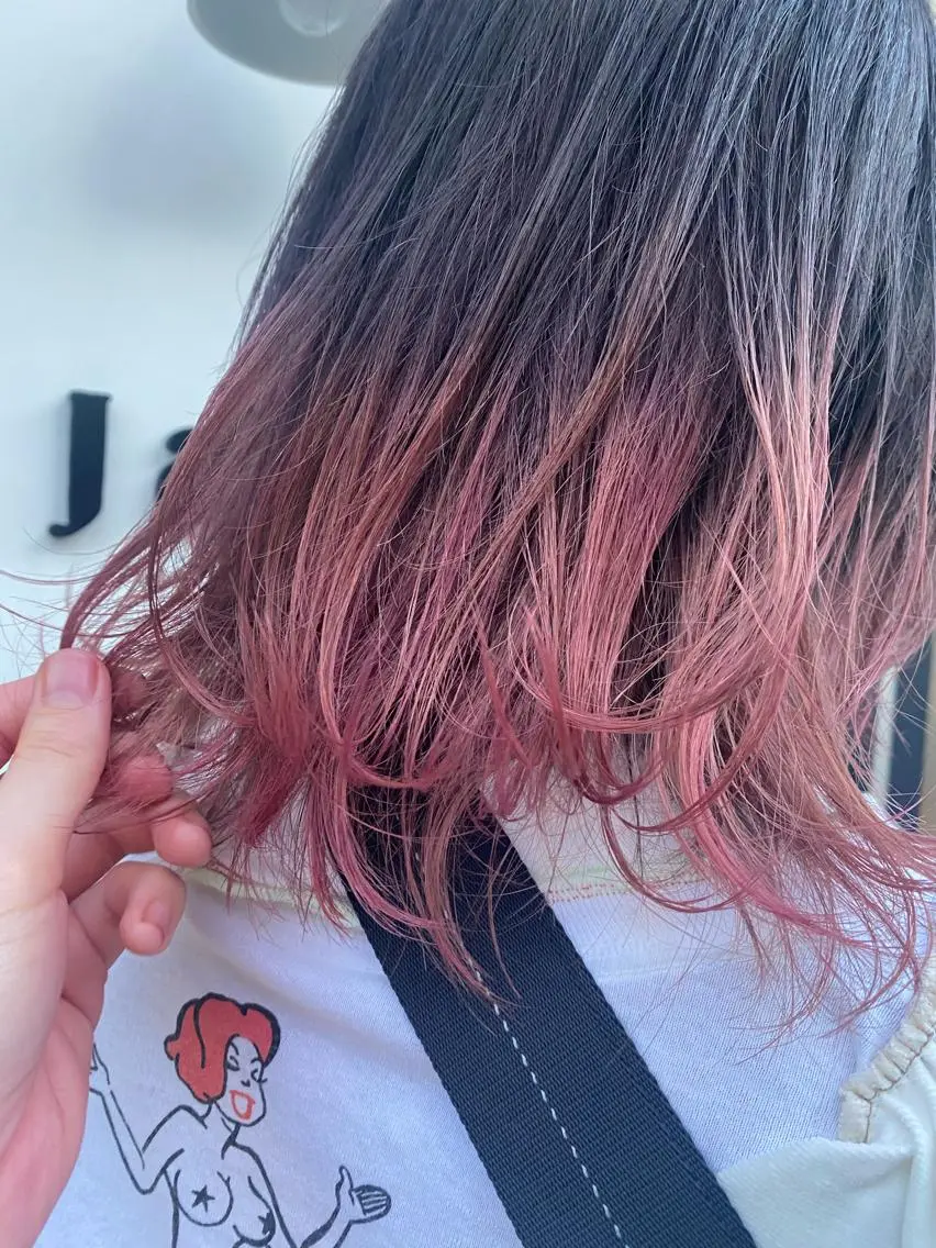 カラー 暖色艶カラー♥️ nagi♥️のヘアスタイル
