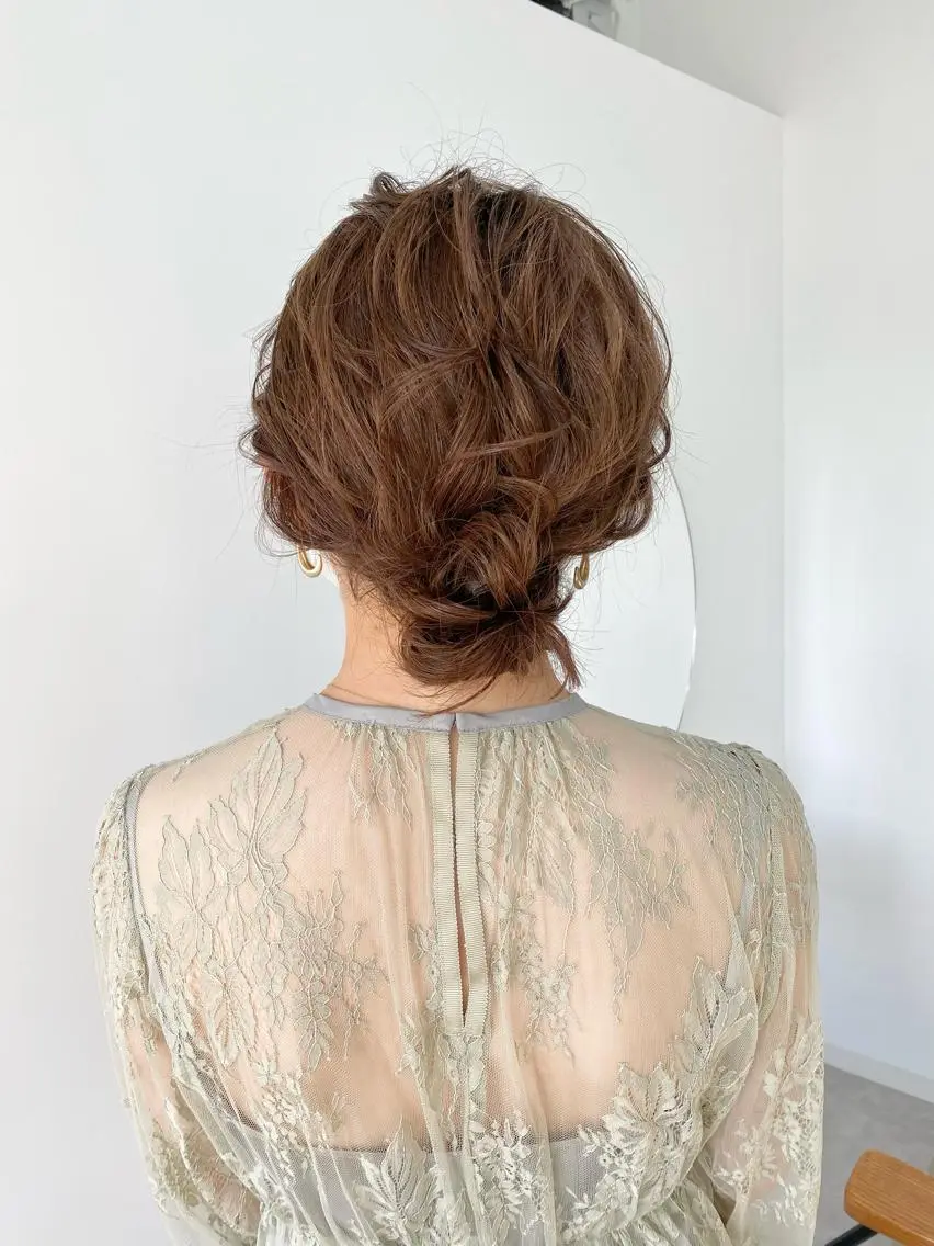 ミディアム カラー ヘアアレンジ ひなの .のその他イメージ