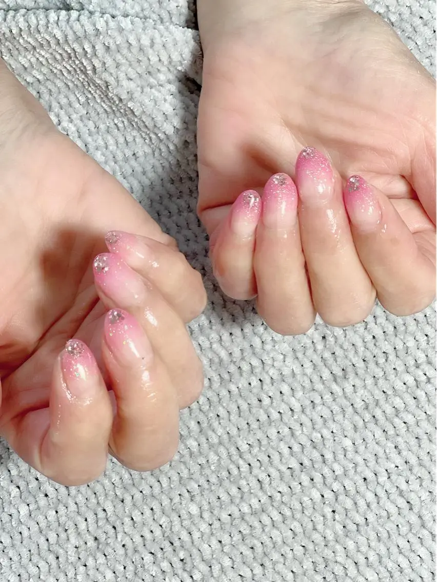 ネイル ホログラムネイル ラメ(グリッター) ラメグラデーション ハンドネイル 菅原 ミヤのその他イメージ
