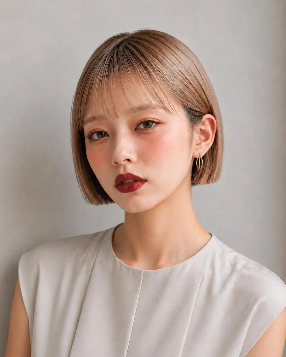 ミディアム カラーモデル募集☆ 小園彩夏のヘアスタイル