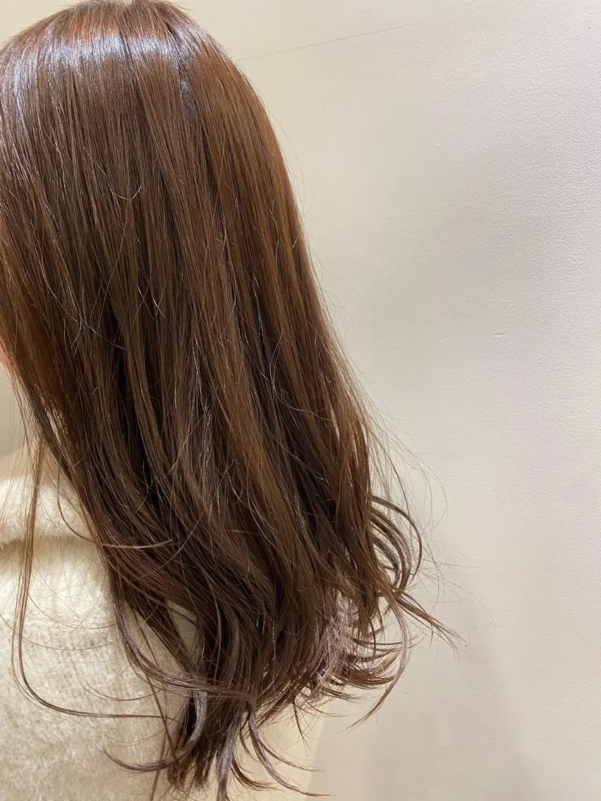 セミロング カラー ヘアカラー 門崎未依/レイヤー/ メンズカット🪿🌼のヘアスタイル