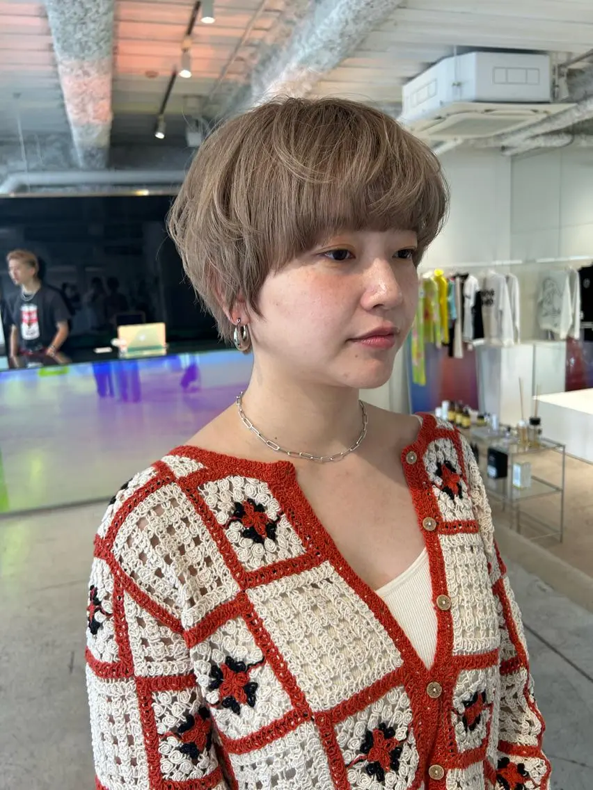 ショート ヘアカラー 似合わせcut 🔥yutakaのヘアスタイル