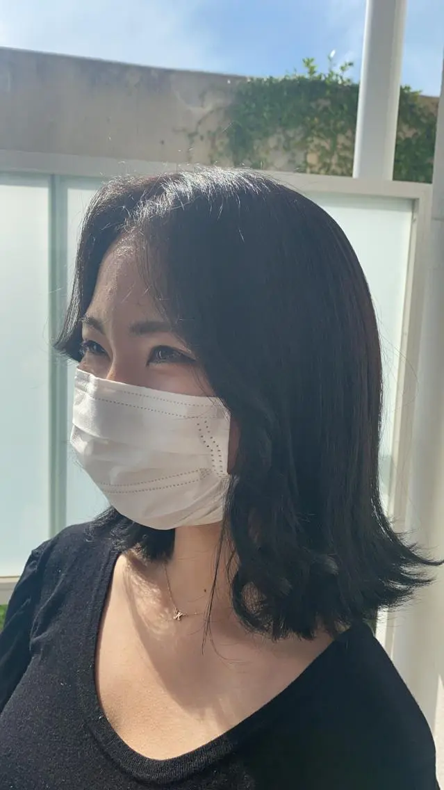 ミディアム カラー ヘアアレンジ ハイトーン特化💍 chloe💍韓国のヘアスタイル