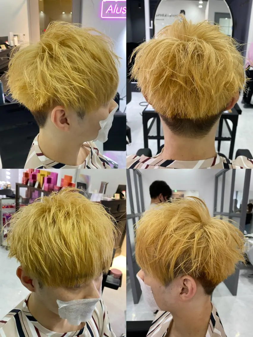ショート カラー パーマ ヘアアレンジ メンズ 🔥メンズパーマ 特化 渡辺一翔のヘアスタイル