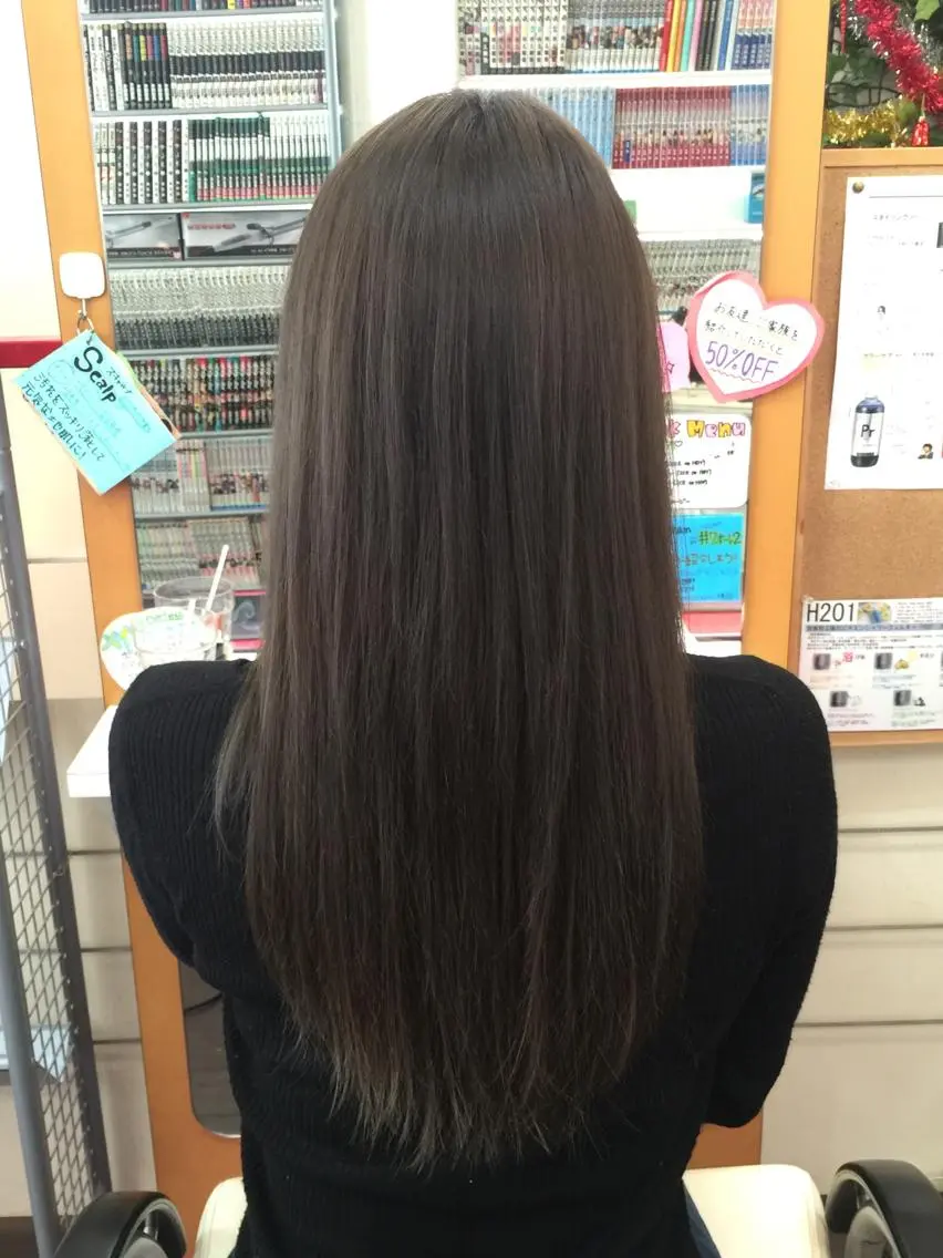 ロング カラー アッシュ たけい ゆうきのヘアスタイル