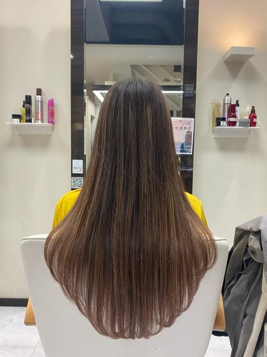 ロング レイヤーカット シャギー 目黒 碧人のヘアスタイル