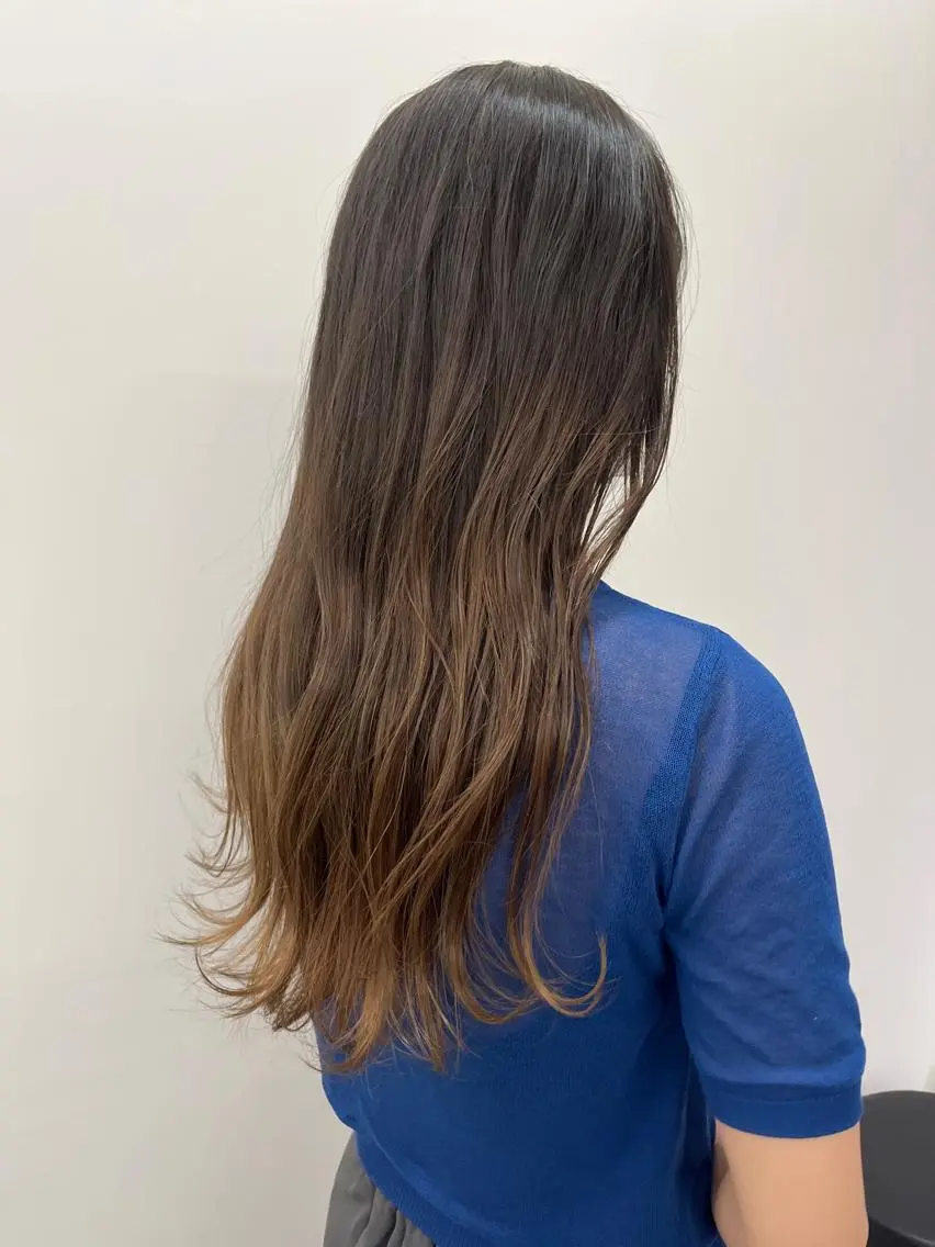 ロング カラー ヘアアレンジ 韓国好き🇰🇷 美容師MIKUのヘアスタイル