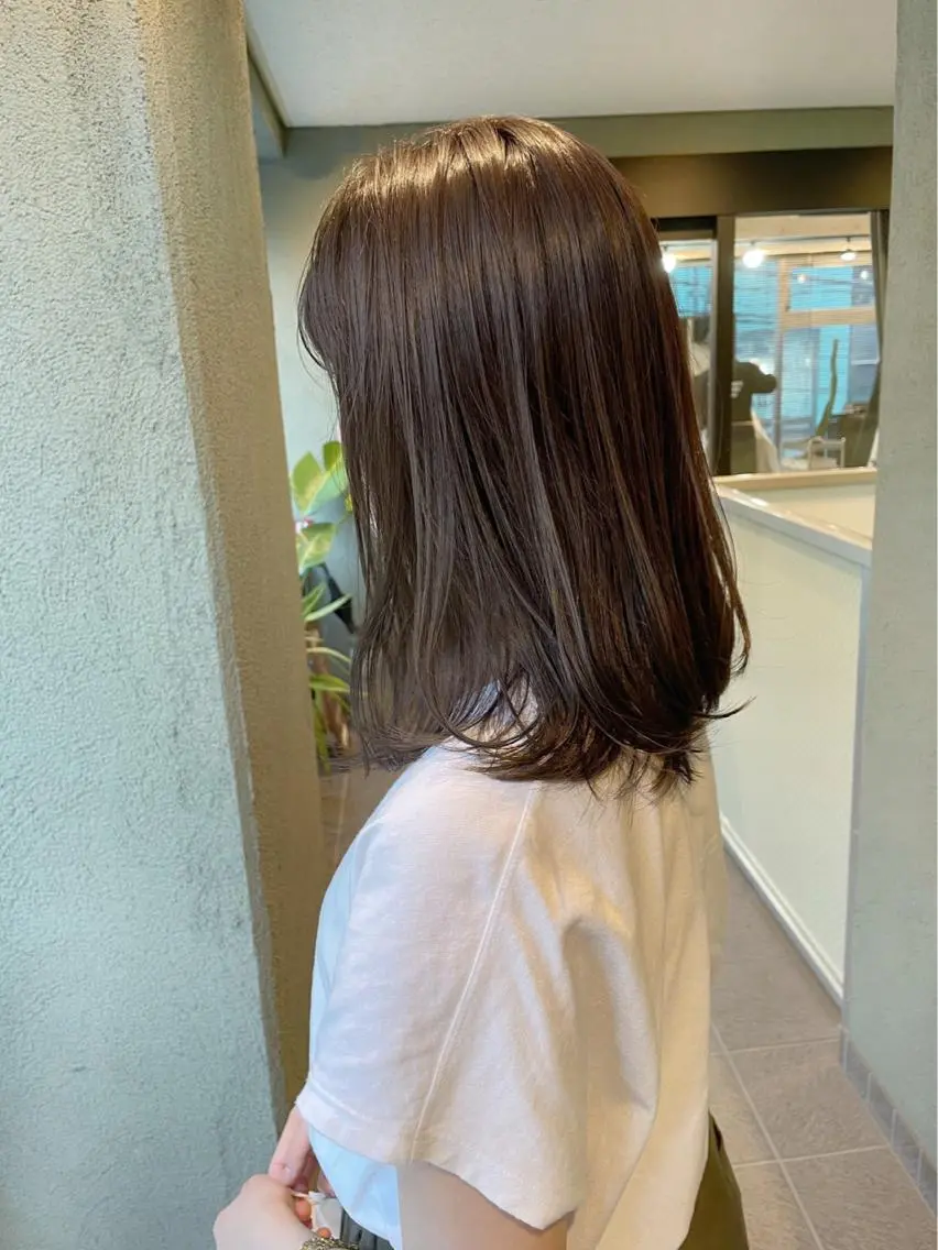 ミディアム カラー カット ヘアカラー トリートメント HIROKI ”博多 /ボブのヘアスタイル