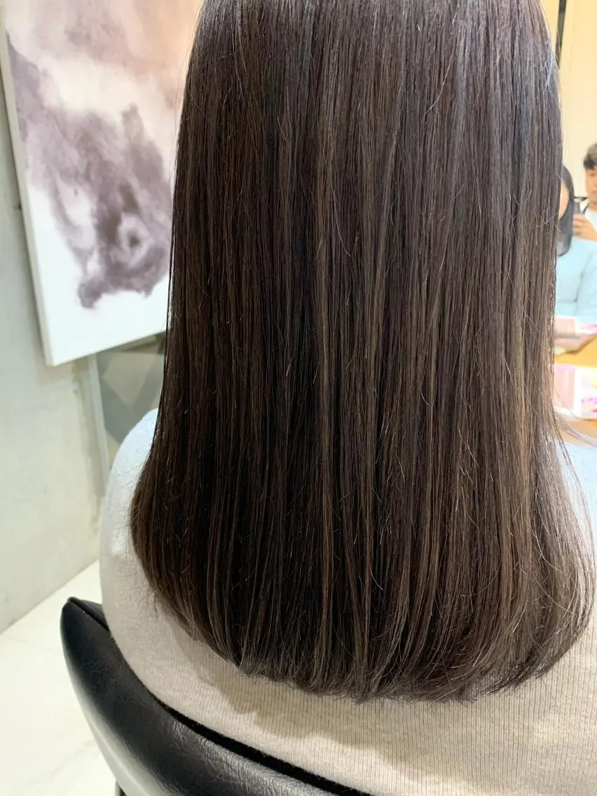 セミロング 髪質改善 makiuchiのヘアスタイル