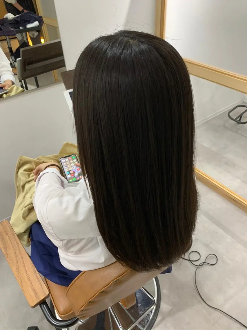 セミロング トリートメント 酸熱トリートメント ✨髪質改善 スギタ✨のヘアスタイル