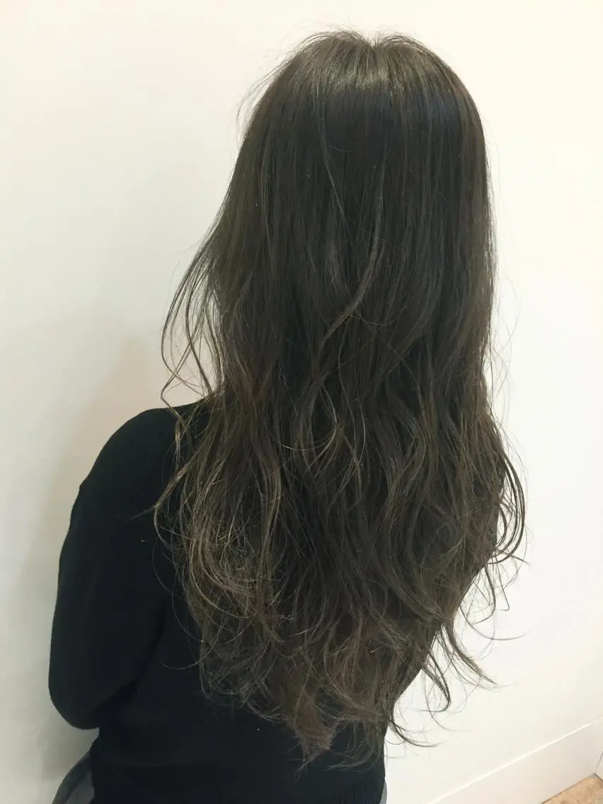 ロング カラー シールエクステ⭐️ オオミタクヤのヘアスタイル