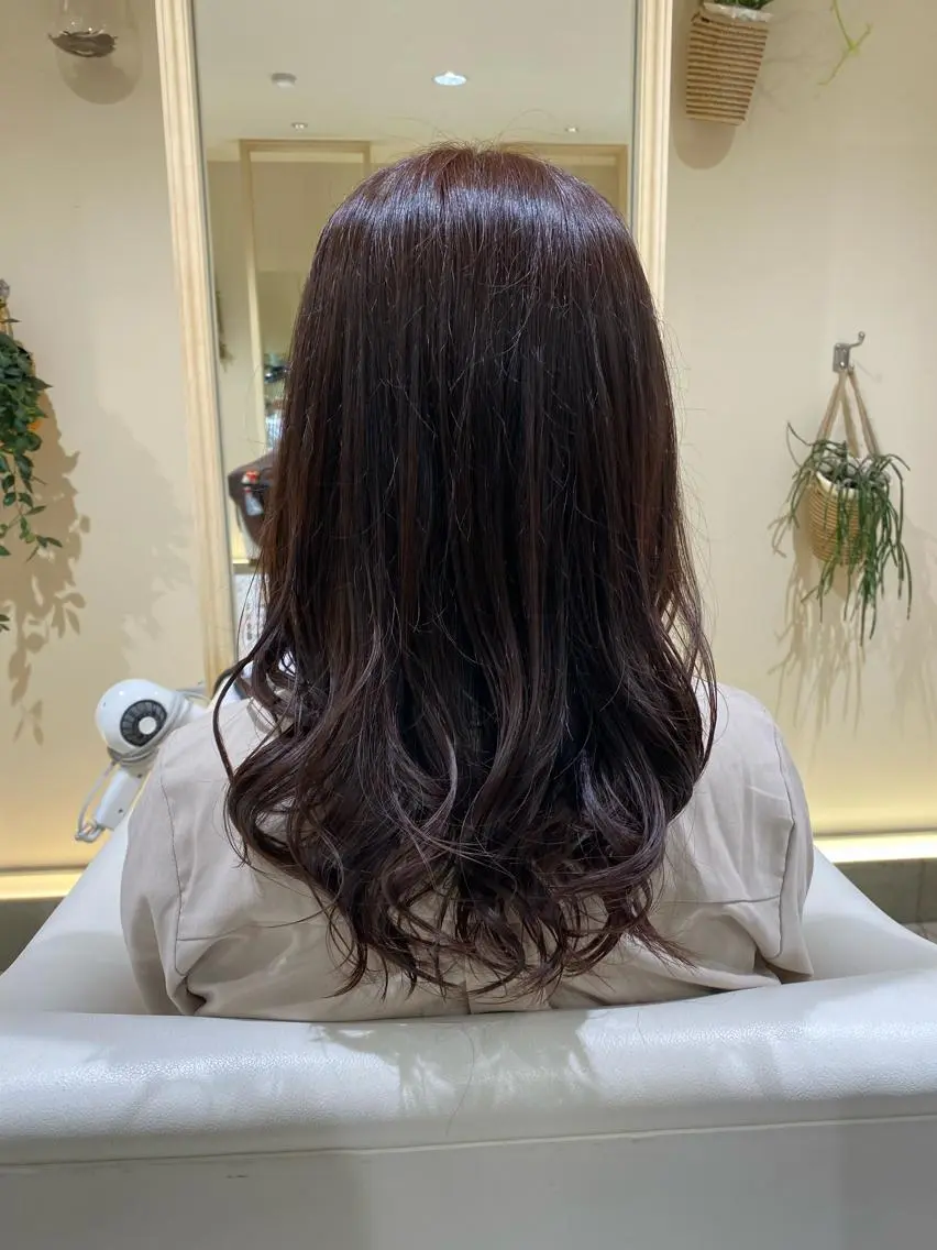 ロング カラー パーマ/髪質改善 【榎本千夏】のヘアスタイル