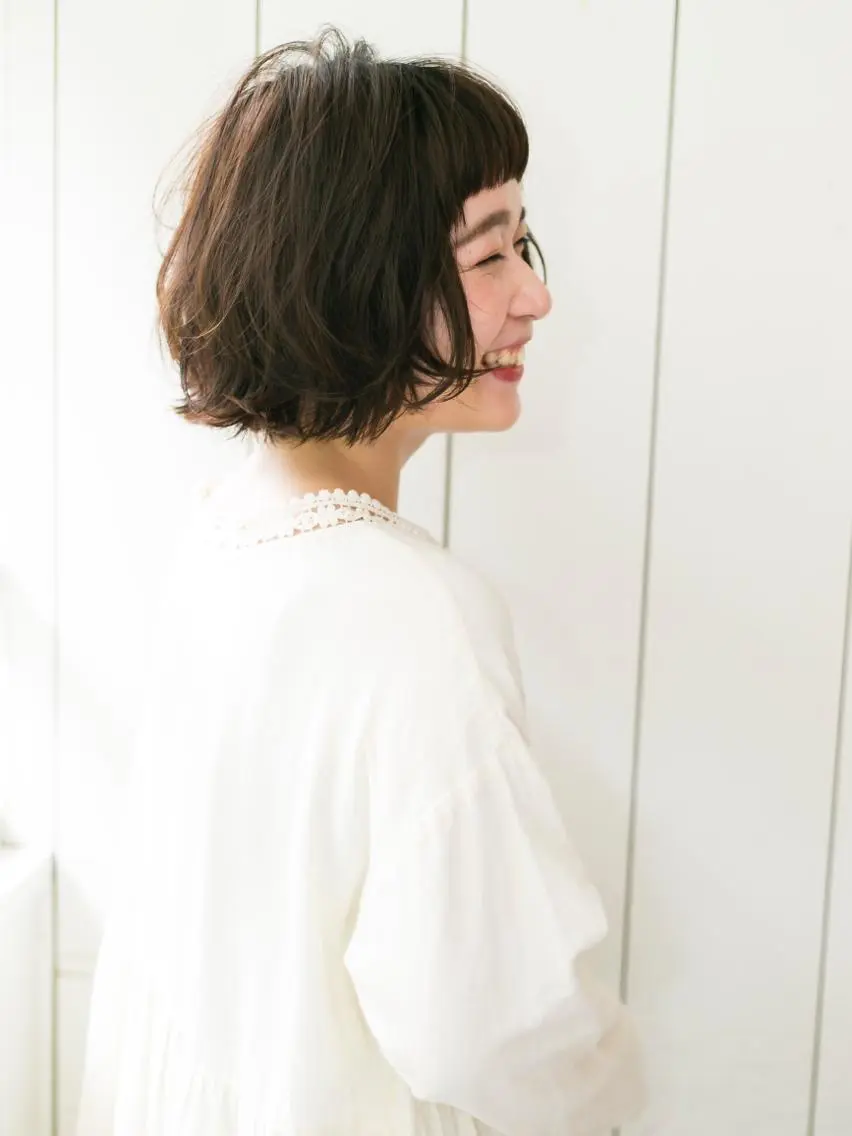 ミディアム カット 縮毛矯正 トリートメント 【ショート専門 美容師】押田 光太郎のヘアスタイル