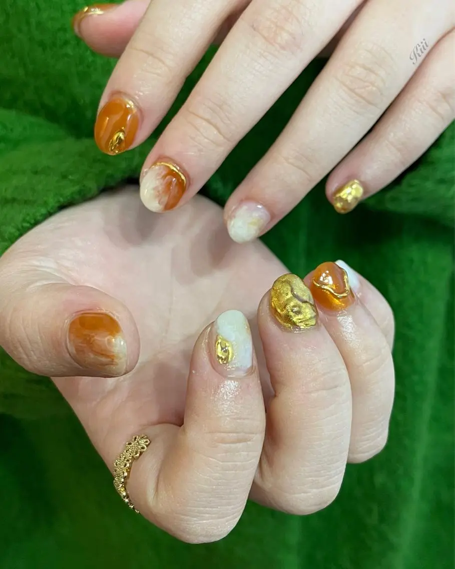 ネイル アートネイル ハンドネイル フットネイル kiii.__ ✴︎*のネイルデザイン
