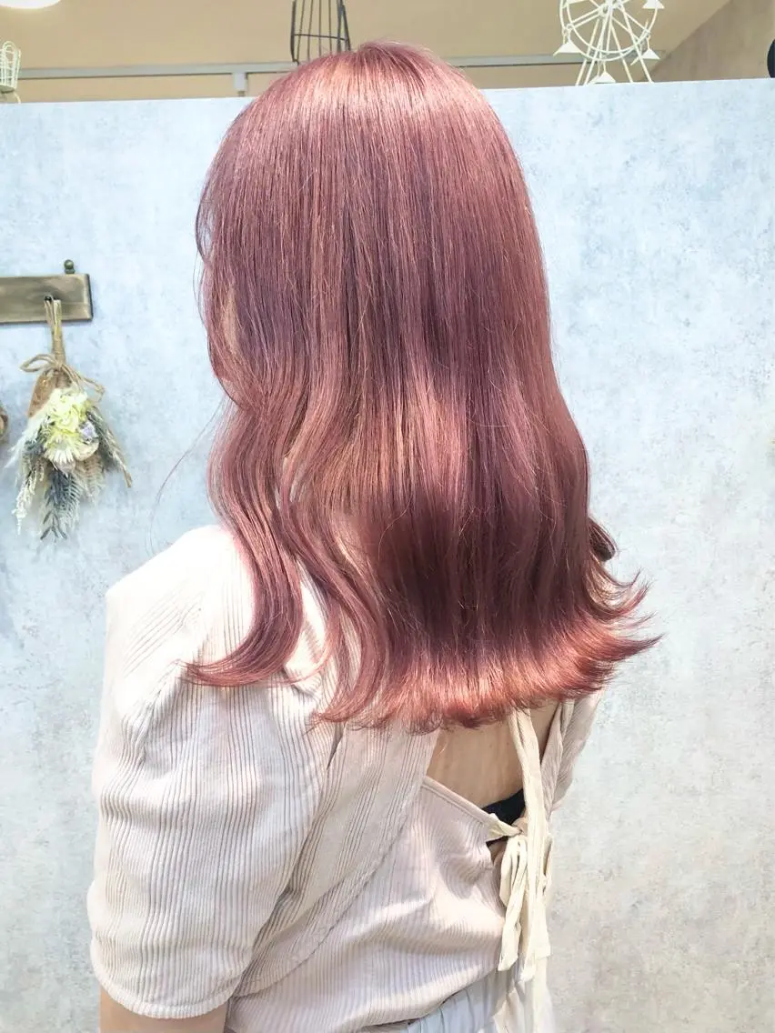 ロング カラー ヘアアレンジ 韓国風/艶カラー/ 新宿/山本史奈🎀のヘアスタイル